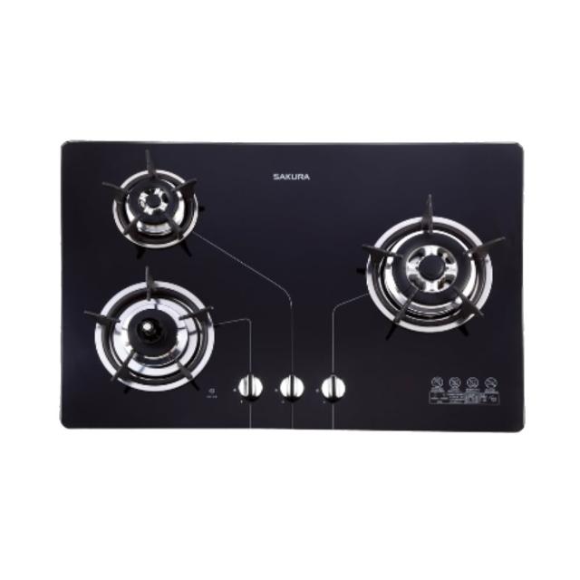 【SAKURA 櫻花】三口防乾燒節能檯面爐(G2830KG 原廠保固原廠基本安裝)