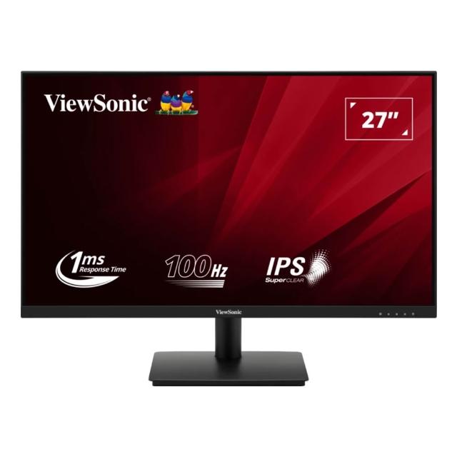 ViewSonic優派 VA270-H ViewSonic優派 VA270-H 27吋 IPS 面板顯示器,採用 Full HD 1920x1080 解析度,提供 100Hz 更新率與 1ms 反應時間,適合學生入門、辦公 OA 與追劇看片。具抗藍光、零閃屏及窄邊框設計,178° 廣視角,250 cd/m² 亮度,支援 HDMI/VGA 輸入,VESA 壁掛,三年保固,CP 值高護眼首選。
