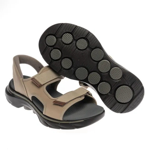 【SKECHERS】男鞋 健走系列涼拖鞋 拖鞋 涼鞋 瞬穿舒適科技 GO WALK 7 SANDAL(229297DKTP)