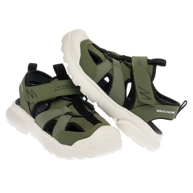 【SKECHERS】男童系列 男童鞋 涼拖鞋 涼鞋 RAZOR RUSH (407043LOLV)