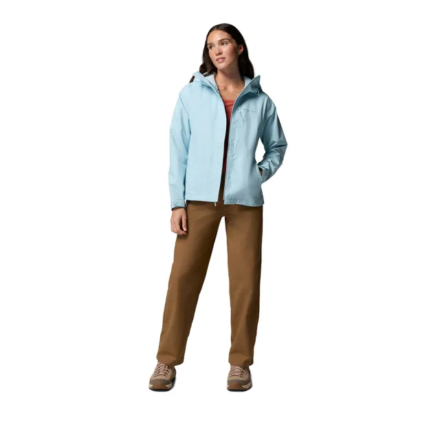 【Columbia 哥倫比亞】女款-OT防水外套-Hikebound™ II Jacket-晴空藍(UWR05330HO/KS)