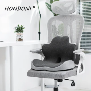 【HONDONI】品牌年度推薦日式山茶花坐靠墊 AI專為辦公上班族人體工學設計 AI-GY深灰