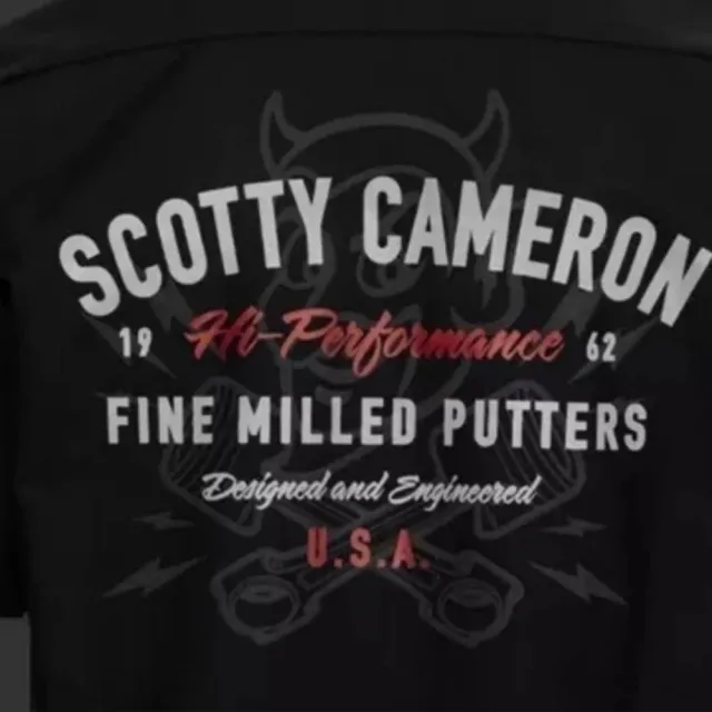【Scotty Cameron 卡麥隆】限量版高爾夫 Speed Demon Work Shirt 短袖鈕襯衫