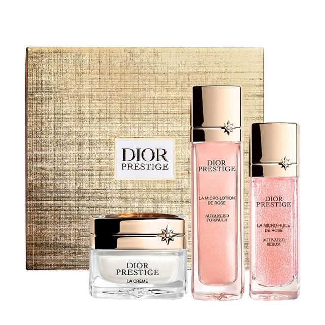 【Dior 迪奧】精萃再生玫瑰微導精露組 (30ml+30ml+15ml)(專櫃公司貨)