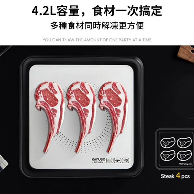 解凍板 舒肥板 牛排回鮮解凍器 肉類解凍器廚 房食材快速解凍神器 家用化凍除菌導熱板 化冰導熱板