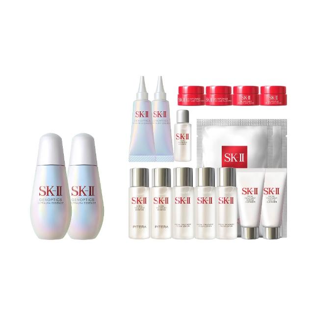 【SK-II】官方直營 蘊恆璨煥亮精華75ml雙入組(加大版/小燈泡精華/亮白嫩膚精華)
