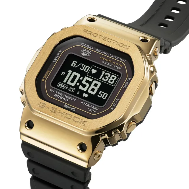 【CASIO 卡西歐】G-SHOCK 強悍耐用 太陽能運動電子腕錶 錶 週年慶 雙11(GM-H5600-9)