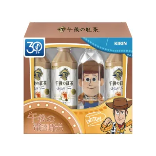 【KIRIN 麒麟】午後紅茶-奶茶500mlx3入&迪士尼手指玩偶胡迪款