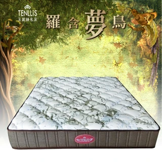 【TENLLiS 天妮絲】雙人加大 德國AGRO超靜音緩壓獨立筒二線 獨立筒床墊 6.0尺&times;6.2尺&times;28cm-羅含夢鳥