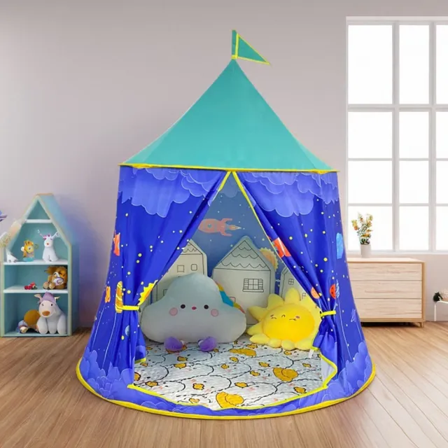 【Quality 聚家】兒童小帳篷 室內小房子 單帳篷+棉墊 115*130CM 小孩游戲屋 蒙古包帳篷 過家家小房子