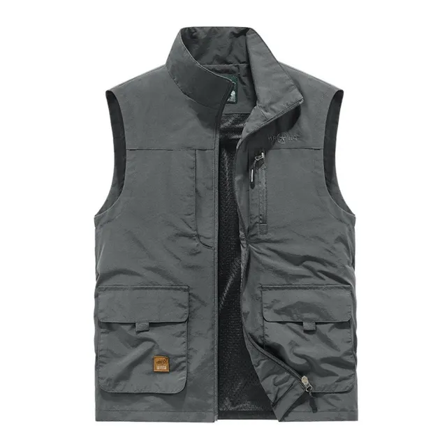 【巴黎精品】現貨+預購 男工裝背心男外套戶外機能釣魚背心(露營戰術攝影登山單車速乾5色a1fa27)
