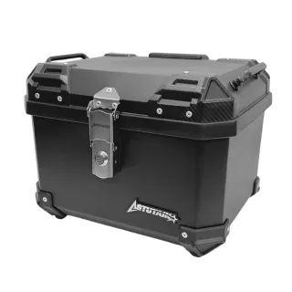 【Astutain】阿斯圖坦 30L 卡夢紋護角塑合金車尾箱 簡易式內襯靠背 機車後箱 機車置物箱 機車行李箱