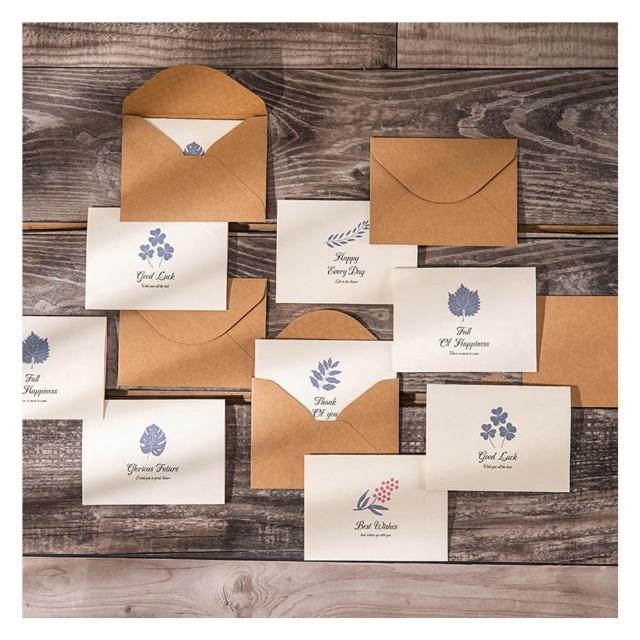 Paper Play 萬用卡片 感恩卡/萬用卡片-復古清新蔚藍印花圖樣造型卡片 感恩卡 畢業卡(6款任選)