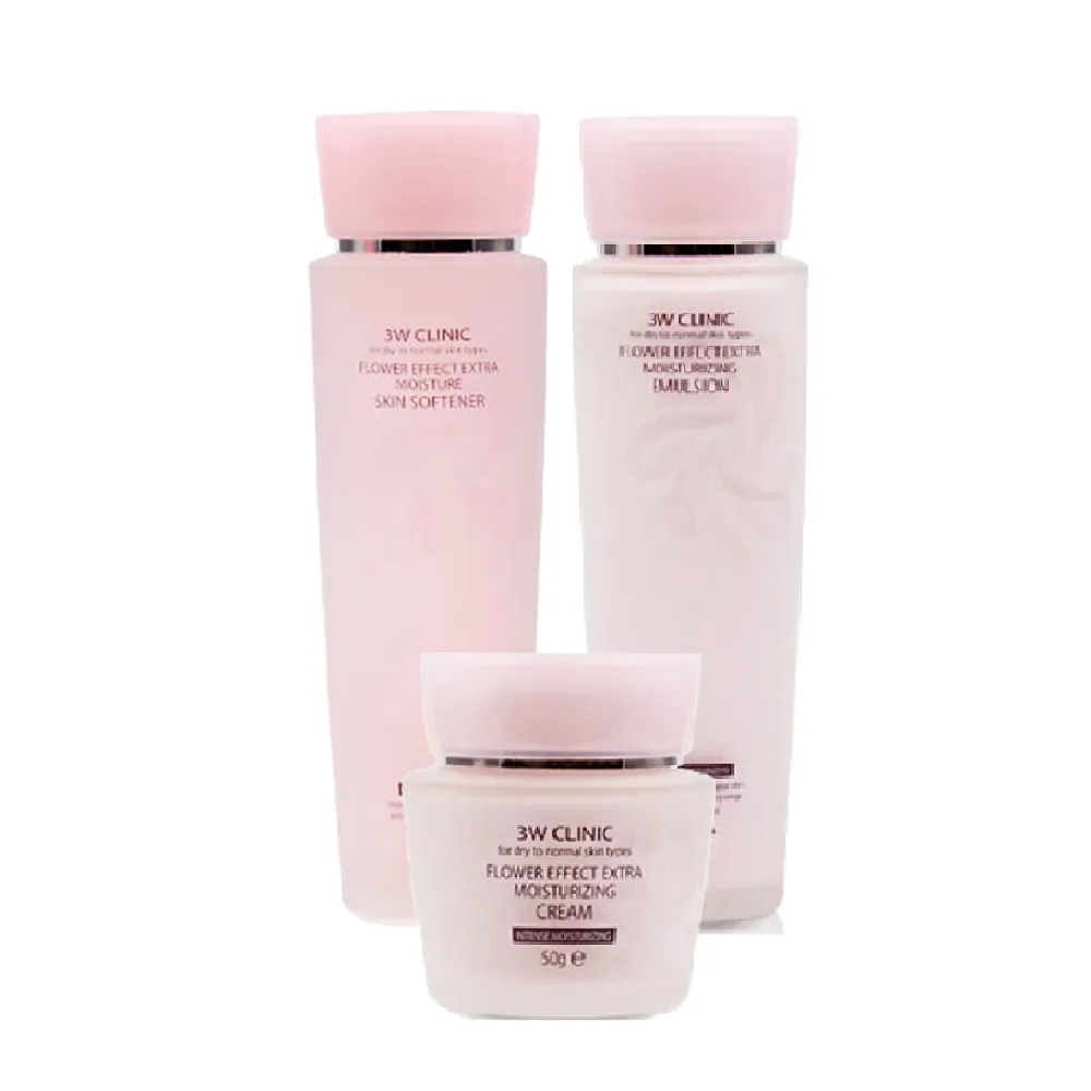 【3W CLINIC】MOMO限定3件組 極緻透光嫩白保濕化妝水+乳液+修護霜(透白 保濕 油水平衡 改善暗沉)