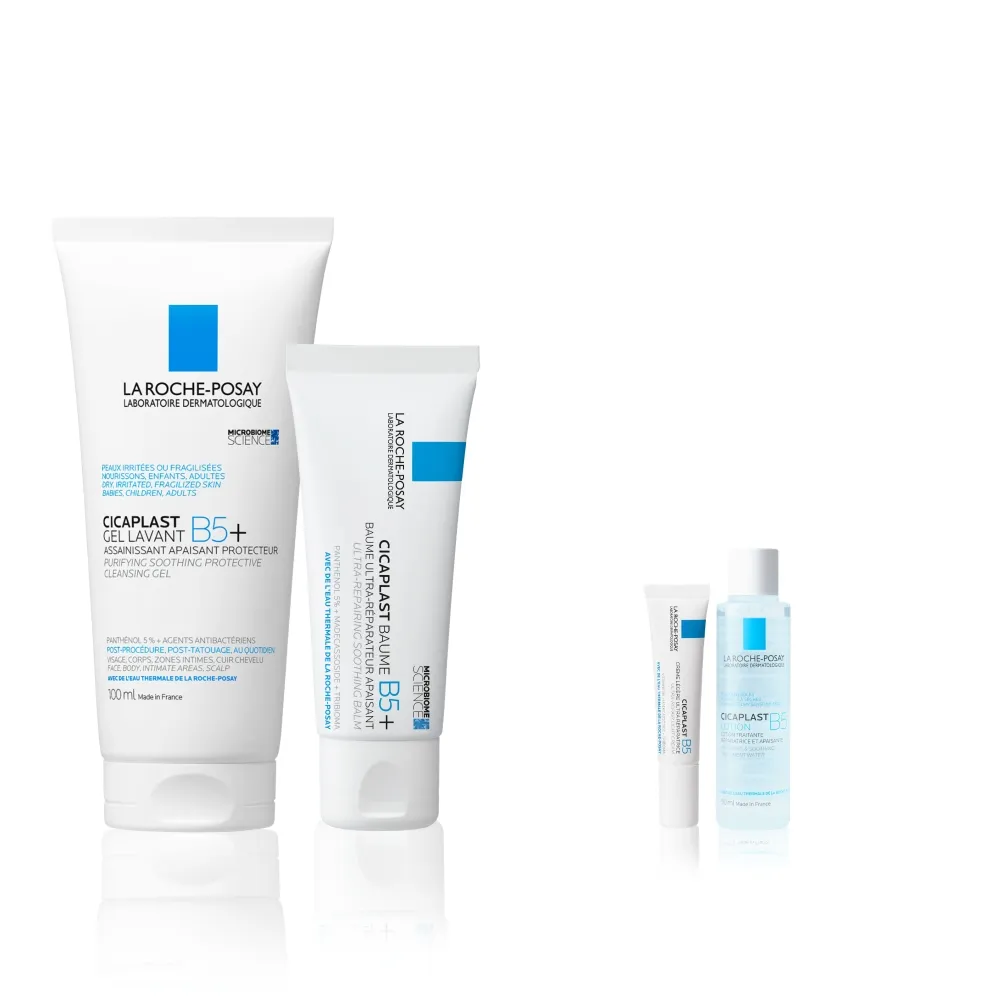 【理膚寶水】科學美容輕量修復組★B5全面修復保濕潔膚露 100ml+ B5+全面修復霜 40ml(修復潔膚/洗面乳)