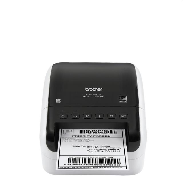 【brother】官方直營 QL-1110NWB專業大尺寸藍芽條碼列印標籤機(適用帶:DK系列12/29/38/50/54/62/102/103mm)