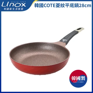 【LINOX】韓國COTE平底鍋28cm｜IH適用｜8層不沾鍋｜多爐具通用