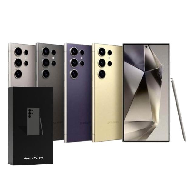 SAMSUNG 三星 Galaxy S24 Ultra 5G 頂級旗艦智慧型手機，搭載八核心 Snapdragon 8 Gen 3 for Galaxy 處理器（最高 3.3 GHz），6.8 吋 3120x1440 高解析度螢幕，提供極致視覺體驗。2 億畫素主相機與 1200 萬畫素前鏡頭，支援視訊鏡頭錄製。內建 256GB ROM 及 Nano Memory Card 擴充，Android 14 作業系統。機身尺寸 162.3 x 79 x 8.6 mm，重 232 g，多種鈦金屬顏色選擇（鈦黑、鈦灰、鈦紫、鈦黃、鈦藍、鈦綠、鈦橙）。具防潑水設計、支援 4G LTE 及 5G 網路、藍芽、Nano SIM 卡，NCC 認證碼 CCAK235G0160T6。標準配備：手機 x1、充電線 x2。