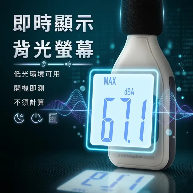 測量聲音大小分貝計 環保局 分貝機 噪音測試 居家檢測 小巧便攜 音量計B-SLM(分貝計 噪音 噪音儀)