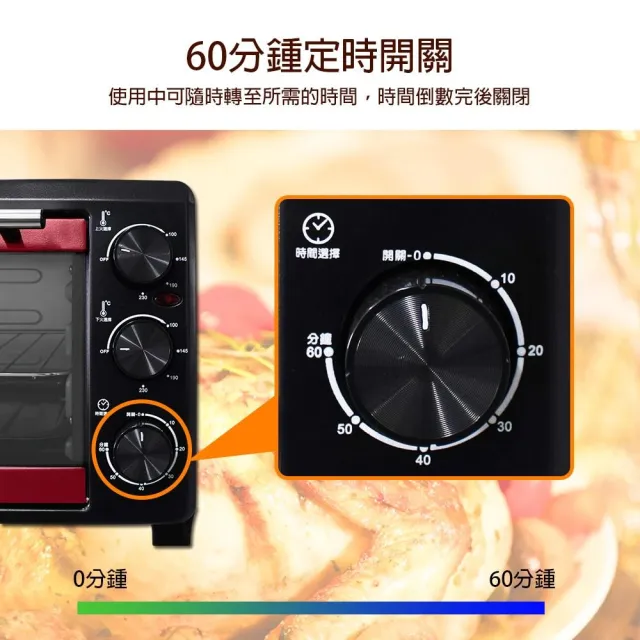 【晶工牌】23L雙溫控專業電烤箱  JK-723