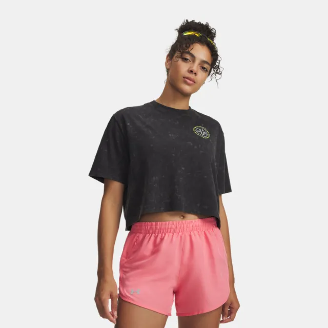 【UNDER ARMOUR】UA 女 REALITY CAN WAIT 短T-Shirt_6009534-001(黑色)
