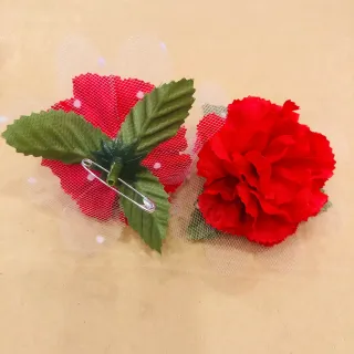 【六分埔禮品】康乃馨胸花12入-多色任選(母親節康乃馨胸針康乃馨別針謝師宴佈置擺飾裝飾)