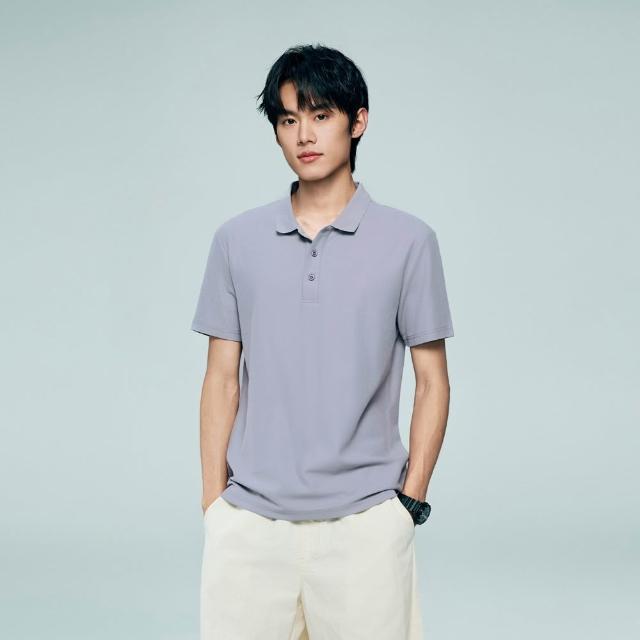 【GIORDANO 佐丹奴】男裝涼感防曬短袖POLO衫(多色任選)
