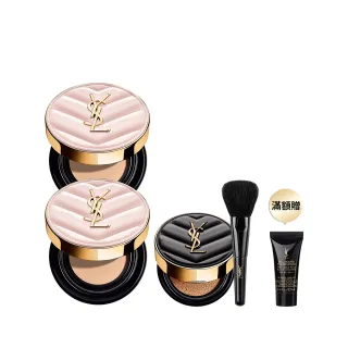 【YSL】官方直營 超模光感氣墊雙入組(粉氣墊12gx2)