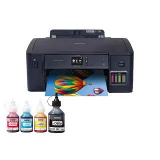 【brother】官方直營 搭1組1黑3彩墨水★HL-T4000DW 大連供A3印表噴墨機(自動雙面列印/有線網路/WiFi)