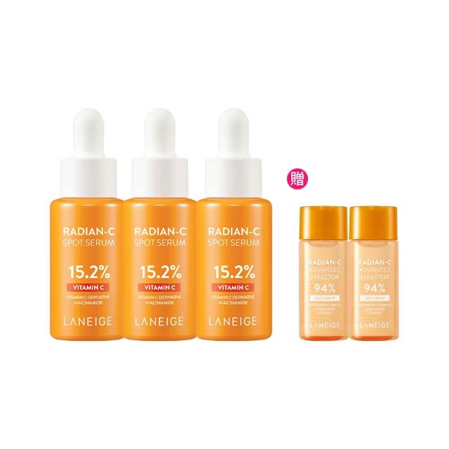 LANEIGE蘭芝 維他命C淨膚精華安瓶，富含高濃度維他命C，有效提亮膚色、淡化黑色素與暗沉，改善肌膚暗沉無光問題。輕盈質地易吸收，適合日常使用，讓肌膚煥發健康透亮光采。
