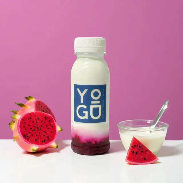 【YOGU】火龍果優格飲/添加寡糖240ML*8入組(添加寡糖/鮮奶優格飲/手工熬煮)