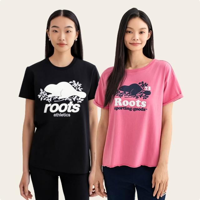 【Roots】女款-精選Roots 經典海狸LOGO短袖T恤(多款可選)