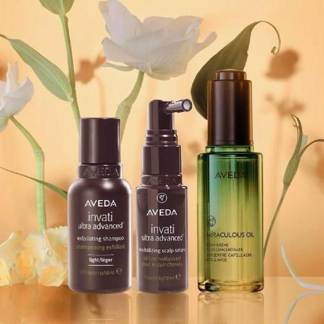 【AVEDA】奇蹟光豐盈滋養組(純香奇蹟光澤護髮露50ml+蘊活煥欣洗髮精50ml+豐盈菁華30ml)_年度最佳髮品