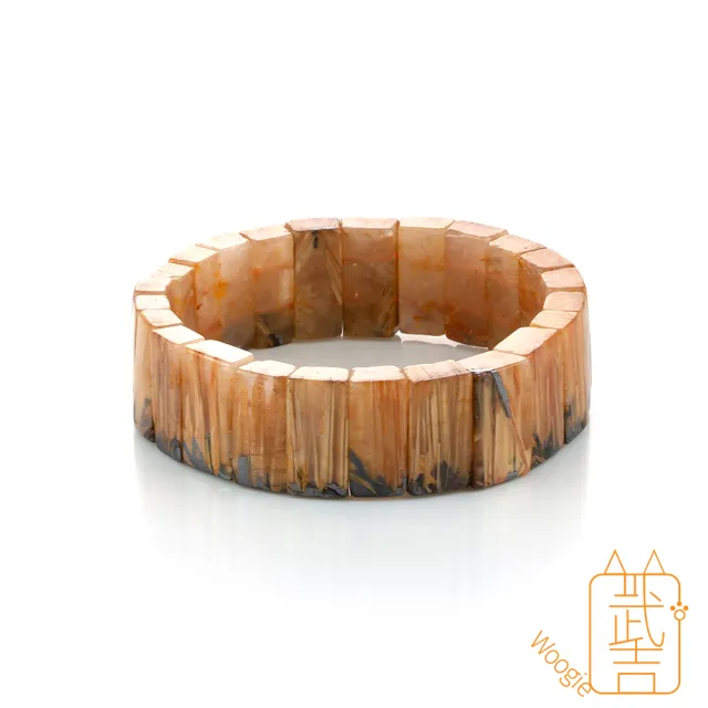 【Woogie武吉珠寶】精品滿絲向上發鈦晶手排(18mm)