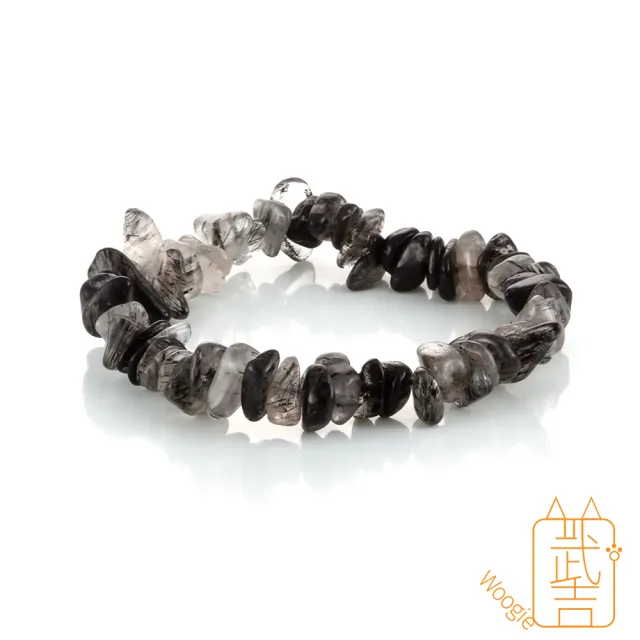 【Woogie武吉珠寶】能量加倍隨形黑髮晶手鍊(7-11mm)