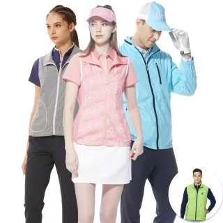 【Lynx Golf】零碼出清限定！(四季)輕量防潑水吸汗透氣無袖背心/刷毛外套(山貓男女多款任選)