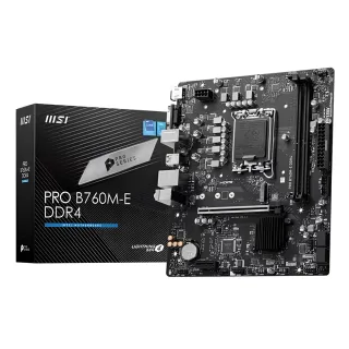 【Intel 英特爾】Intel Core i5-14400F CPU+微星 B760M-E 主機板D4(十核心超值組合包)