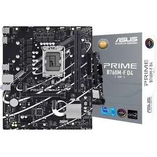 【Intel 英特爾】Intel Core i7-14700 CPU+華碩 B760M-F 主機板D4(二十核心超值組合包)
