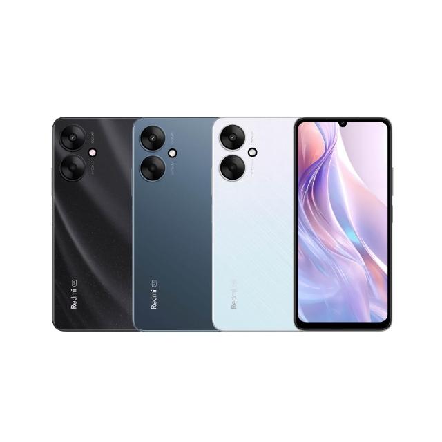 Redmi 紅米 13C 5G 手機，搭載 6.7 吋 HD+ 解析度 (1600 x 720) 大螢幕，提供流暢視覺體驗。八核心 MediaTek Dimensity 6100+ 處理器 (最高 2+1.8 GHz)，配備 4GB RAM 與 128GB 儲存空間，支援 microSD 擴充。後置 5000 萬畫素主相機與前置 800 萬畫素鏡頭，適合日常攝錄。雙卡雙待 5G 支援，Android 作業系統，輕薄機身 (168 x 78 x 8.09 mm，192g)，顏色選擇星空銀、暮光藍、星空黑。NCC 認證 CCAM245G0010T2，藍芽與視訊功能齊全，電池與通話時間依實際情況而定，是入門級 5G 手機的理想選擇。