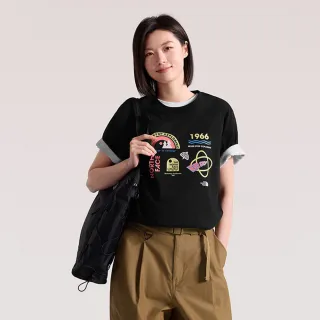 【The North Face】北面男女款黑色FLASHDRY速乾短袖T恤｜8M75HE7 排汗衫