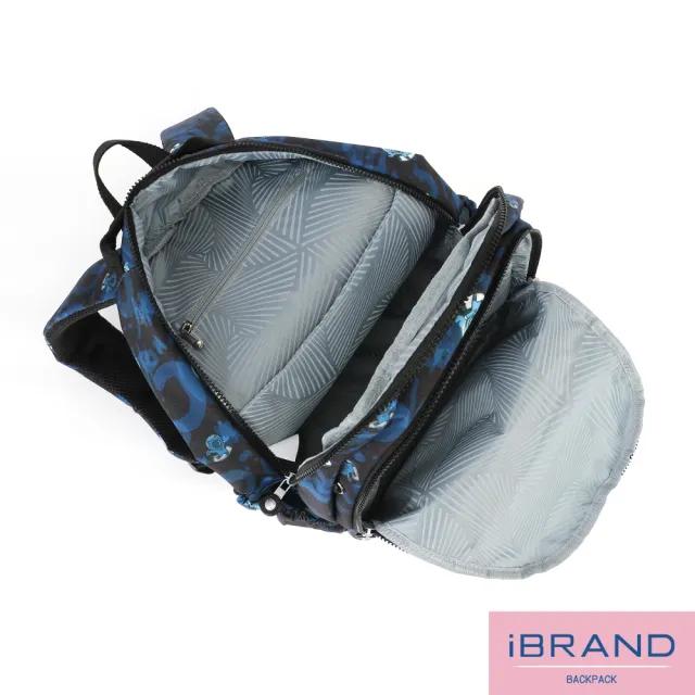 【iBrand】雙11 經典百搭輕盈多口袋後背包(星空漫遊)