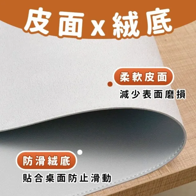 【享屋】贈超值證件套-防水皮革滑鼠墊-40*90cm(皮革桌墊 滑鼠墊 辦公桌墊 滑鼠墊 電腦桌墊 書桌墊)