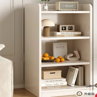 HOME宜家 實木書櫃 儲物收納櫃 落地書架106*40*24cm（原木書櫃/角落櫃/邊櫃）