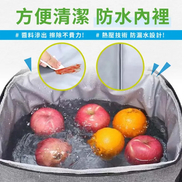 【享屋】三層加厚保冷袋-10L(保溫袋 防水野餐包 保鮮袋 保溫箱 野餐包 便當包 露營包 鋁箔保冰)
