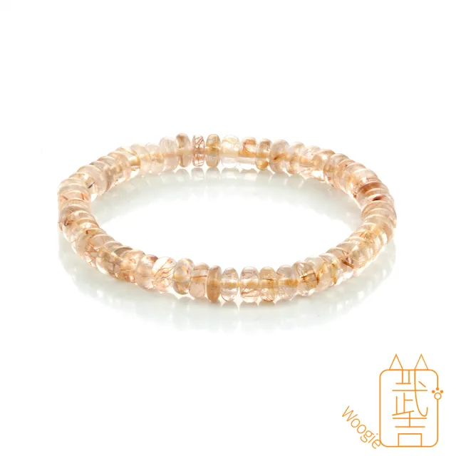 【Woogie武吉珠寶】金髮晶水晶手鍊(維納斯6mm)