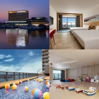 澎湖澎澄飯店｜花火節早鳥★指定假日不加價！2大贈2小(6歲)入住港景探索兩大床(每人不到750!)