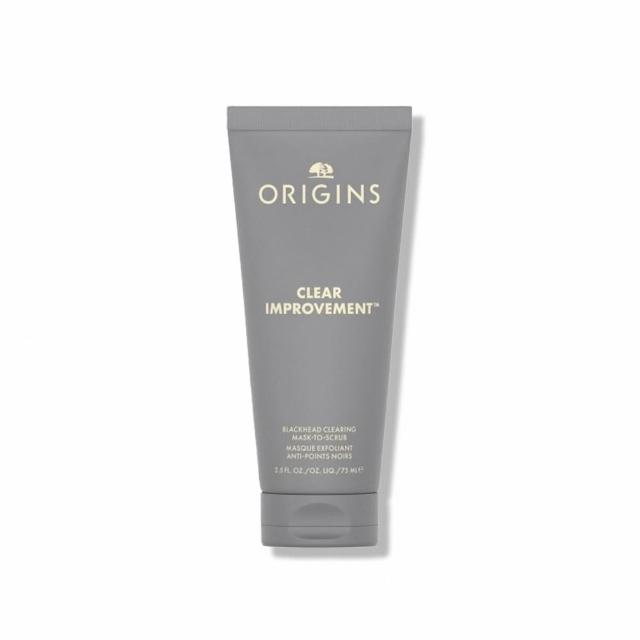【ORIGINS 品木宣言】泥娃娃活性碳極效淨黑頭面膜75ml(0黑粉面膜)