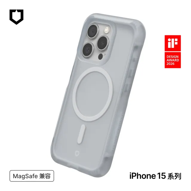 【RHINOSHIELD 犀牛盾】iPhone 15 Pro/15 Pro Max AirX MagSafe兼容 極致氣墊緩衝磁吸防摔手機殼