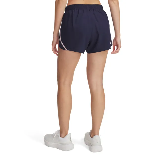 【UNDER ARMOUR】UA 女 Fly By 3吋短褲_1382438-412(深藍色)