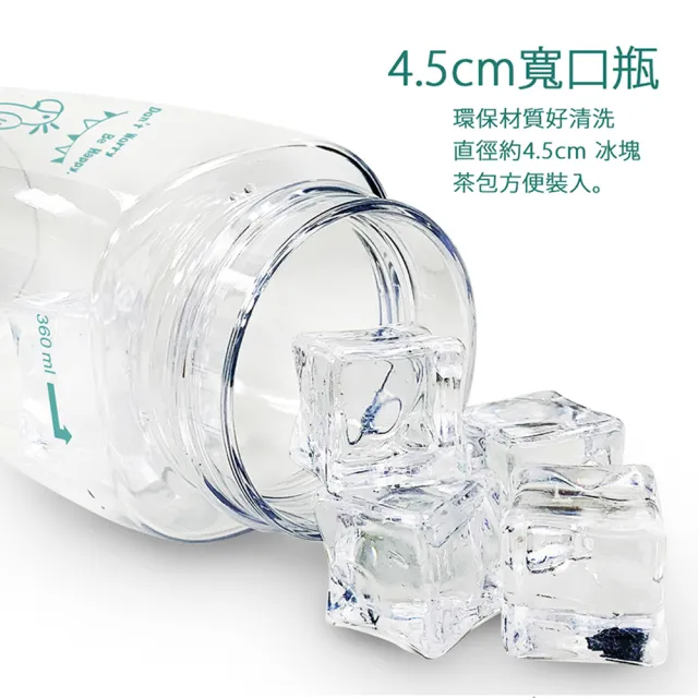 【GREEN BELL 綠貝】Tritan極簡塗鴉水壺360ml2入組(寬口 提把 耐用 款式任選 不含BPA)